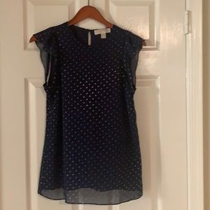 Women’s navy blue with gold dots